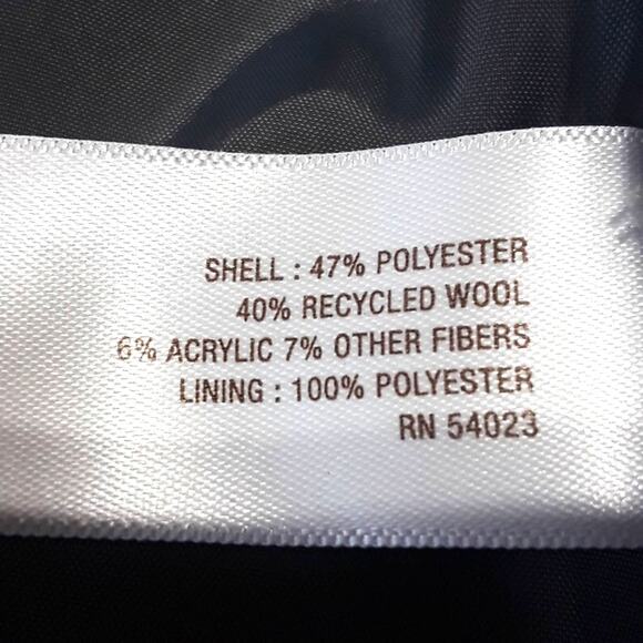 Old Navy Womens Sz L Gray Lined Wool Blend Full Zip Toggle Buttons Hooded Coat - Picture 4 of 13